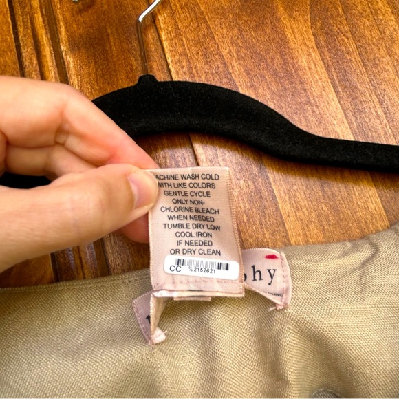 PHILOSOPHY Linen A Line Midi Dress Size L - Picture 2 of 5